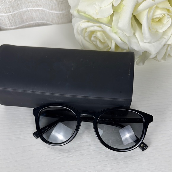 Banana Republic Black Eyeglass Case Including Glasses